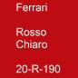 Preview: Ferrari, Rosso Chiaro, 20-R-190.